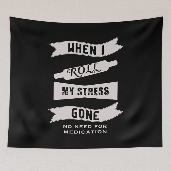 Item preview, Roll stress free, funny baking t shirt  designed and sold by likebakerdo.