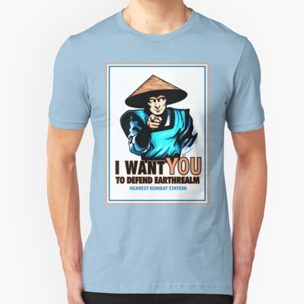 I Want YOU For Kombat Slim Fit T-Shirt