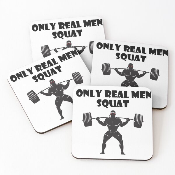 Item preview, ONLY REAL MEN SQUAT designed and sold by trainingclothes.