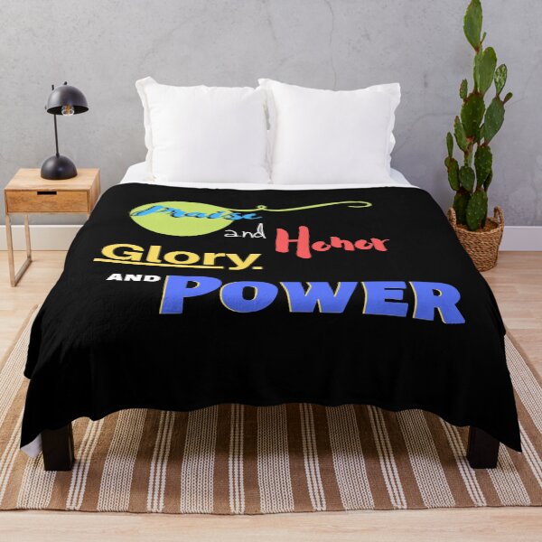 Item preview, Christian quote Praise and Glory, Honor and Power designed and sold by pureheartvision.
