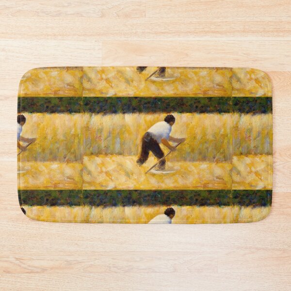 Item preview, Farmers working on bails of hay - Georges Seurat designed and sold by Vintage Designs +.