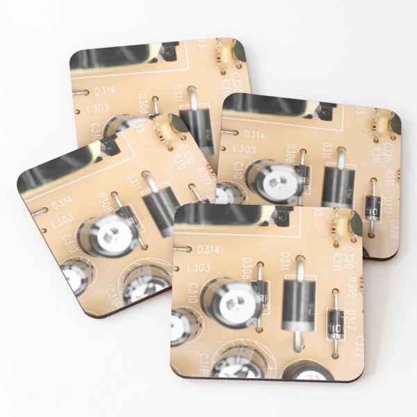 Item preview, Dusty electrical components top view designed and sold by Grégory DUBUS.