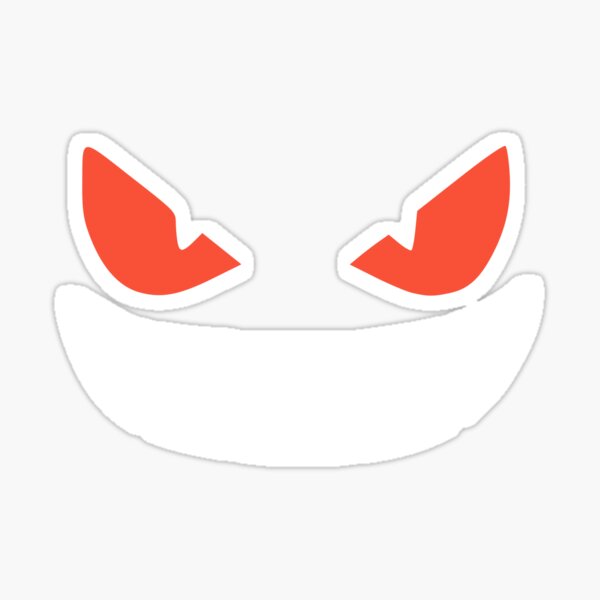 Creepy Face Meme Stickers Redbubble - roblox witching hour badges roblox free jason mask