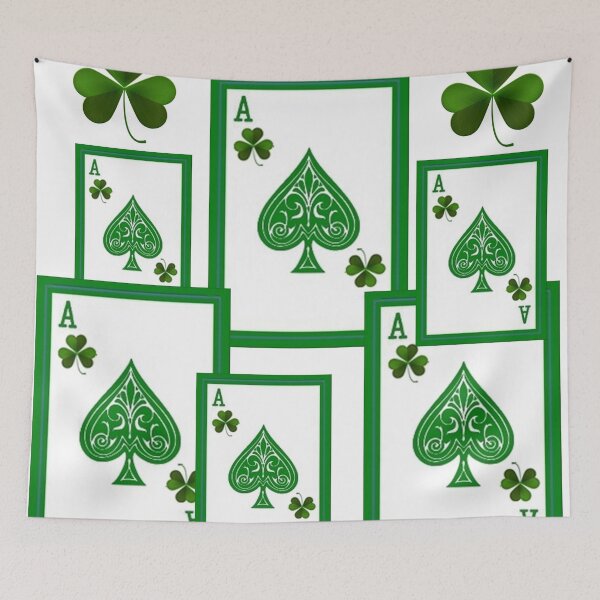 Item preview,       ACES HIGH GREEN IRISH CLOVER CASINO PLAYING CARDS  designed and sold by sharlesart.