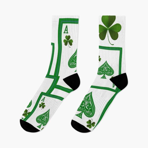 Item preview,       ACES HIGH GREEN IRISH CLOVER CASINO PLAYING CARDS  designed and sold by sharlesart.