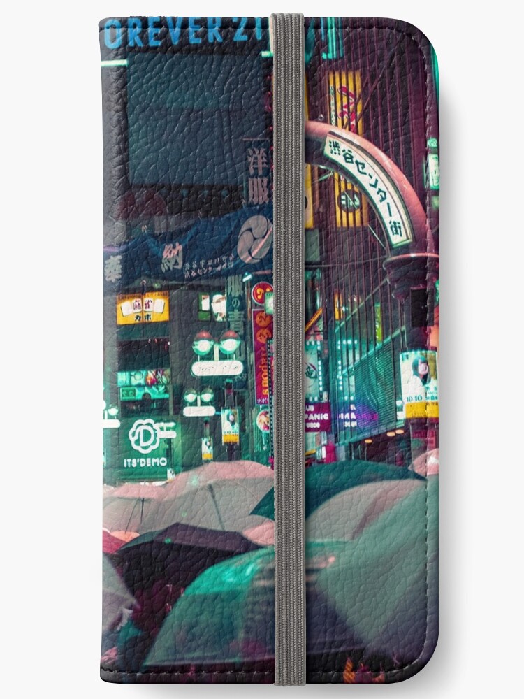 Shibuya District Tokyo Japan Iphone Wallet By Soleillet Redbubble