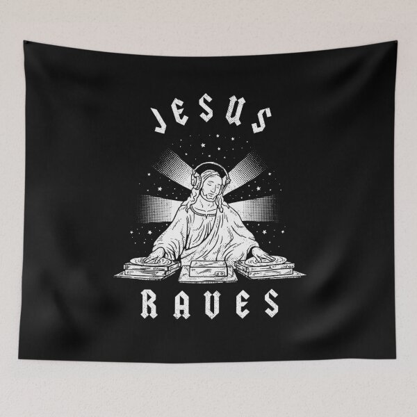 Item preview, Jesus Raves designed and sold by Yipptee Shirts.