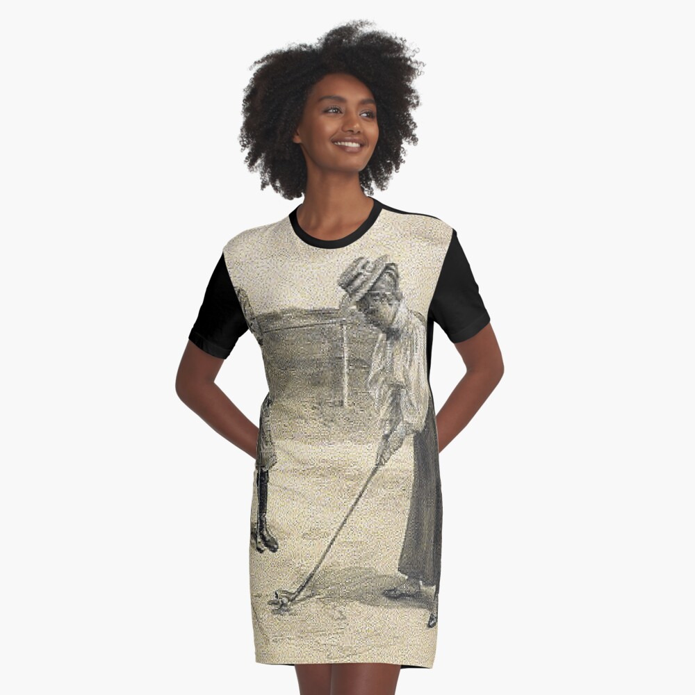 Golf Girl Graphic T-Shirt Dress