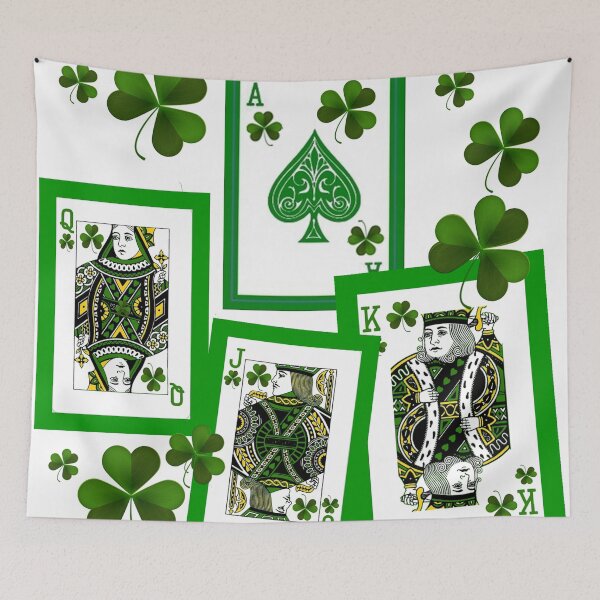 Item preview,  ROYAL COURT IN GREEN IRISH CLOVER CASINO PLAYING CARDS  designed and sold by sharlesart.