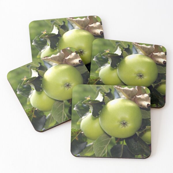 Item preview, Green apples on a tree designed and sold by pinkal.