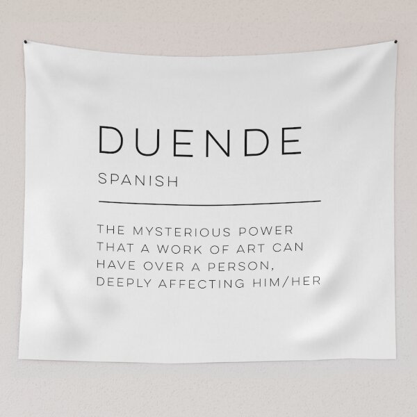 Item preview, Duende Definition designed and sold by wisemagpie.
