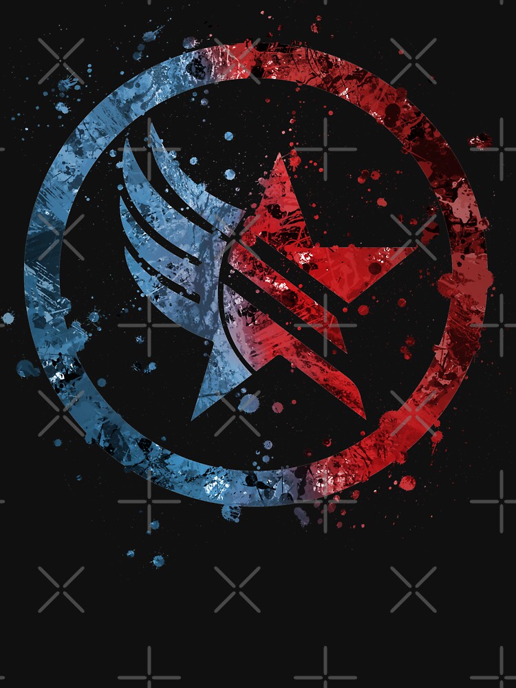Mass Effect Renegade/Paragon Combo Splatter by jsumm52