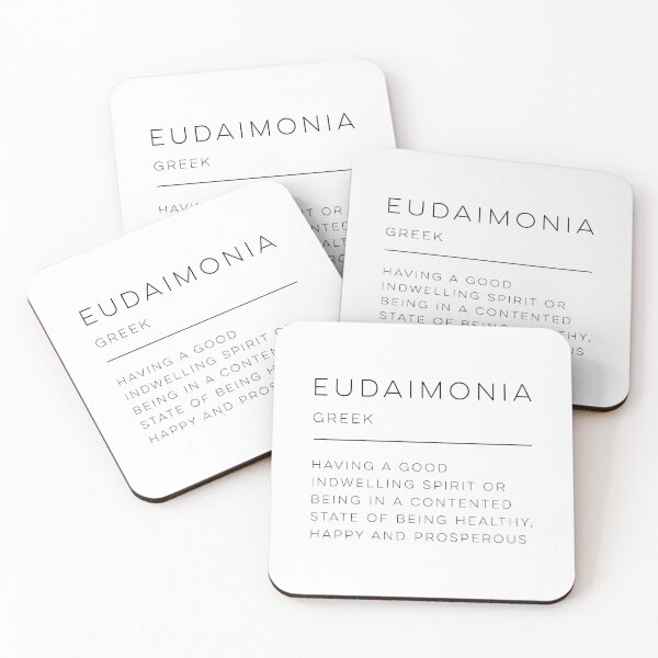 Item preview, Eudaimonia Definition designed and sold by wisemagpie.