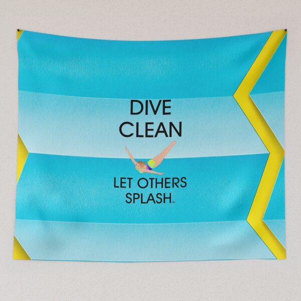 Item preview, Dive Clean Let Others Splash designed and sold by teepossible.