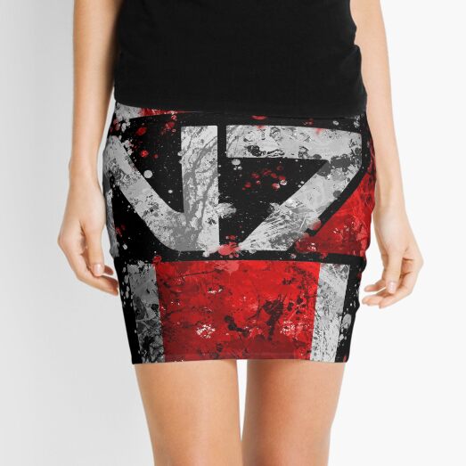 Mass Effect N7 Splatter Mini Skirt