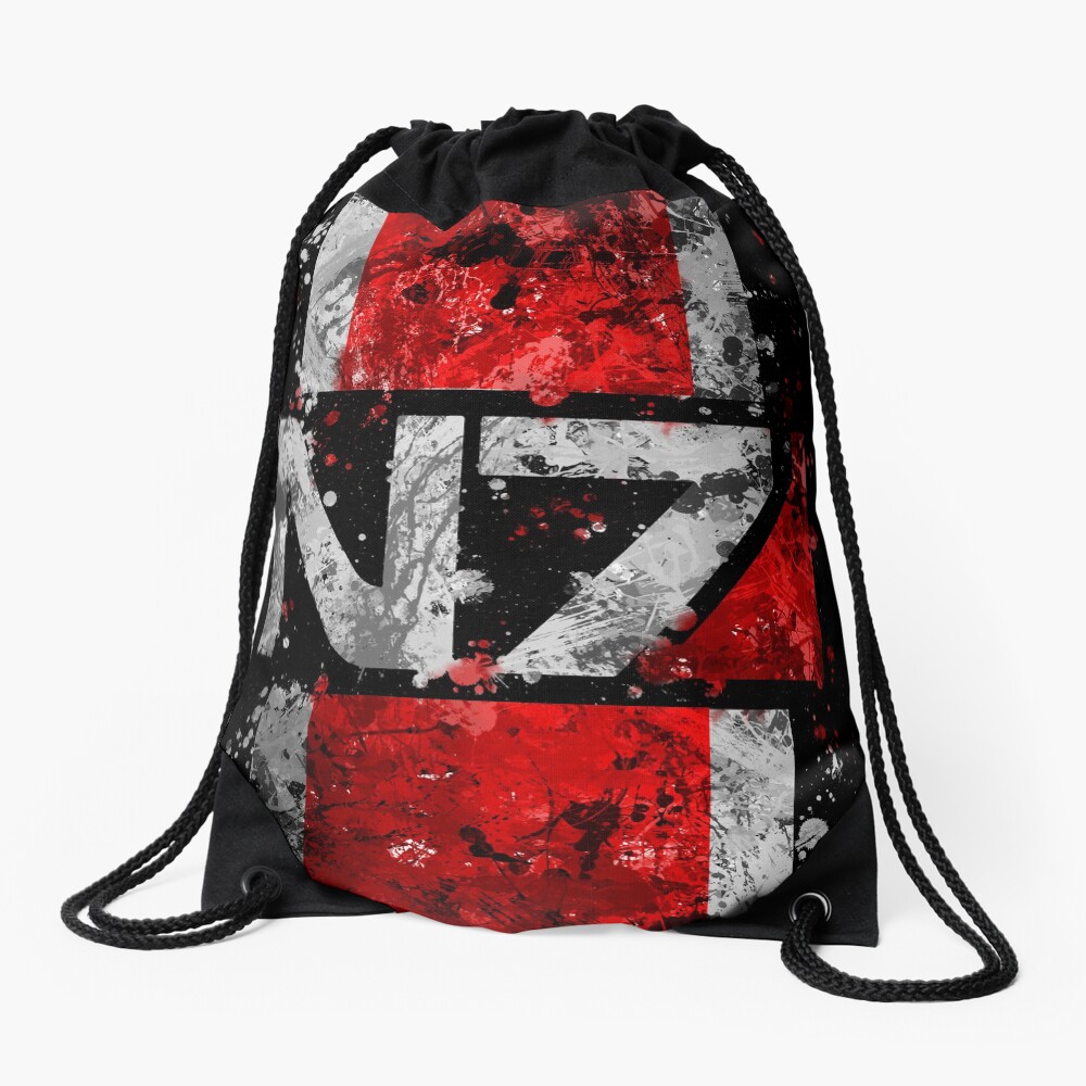 Mass Effect N7 Splatter Drawstring Bag