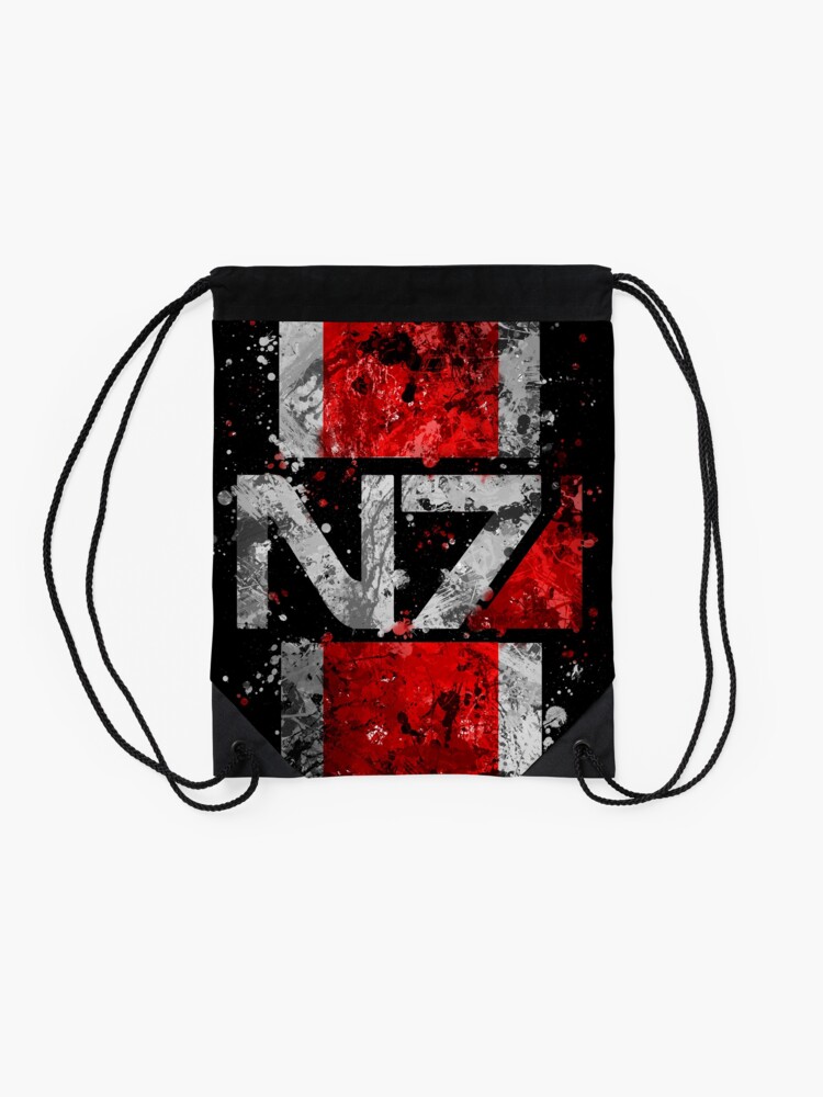 Alternate view of Mass Effect N7 Splatter Drawstring Bag