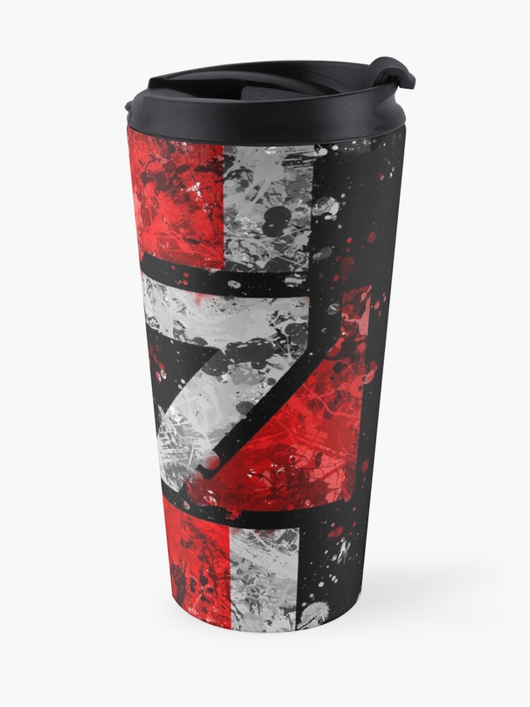 Alternate view of Mass Effect N7 Splatter Travel Mug
