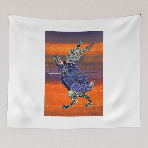 Item preview, Mr. Caution Rabbit By ArtGuru 0102 - Acrylic On Paper designed and sold by Art Guru.