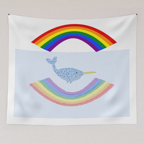 Item preview, Magical Narwhal and Rainbow designed and sold by naturegallery.