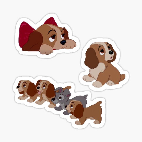 Cute Puppy Set Sticker