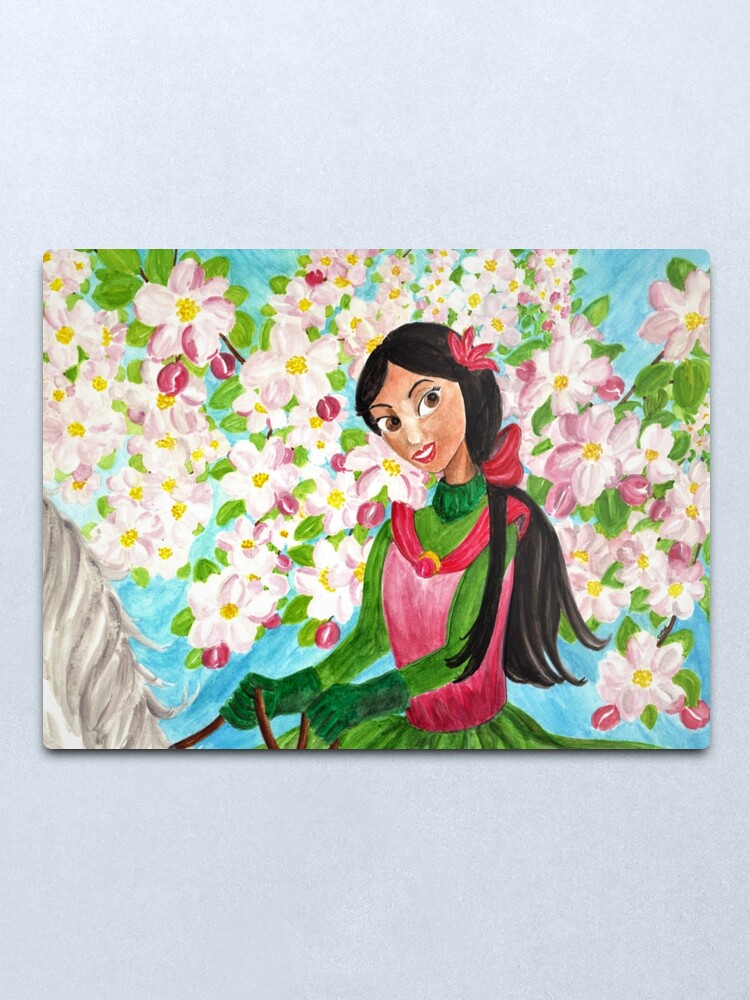 Alternate view of Princess Precious - In the Spring - Wall Art Metal Print