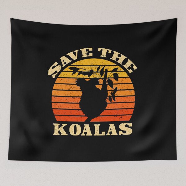 Item preview,  Save the Koalas - Vintage Koala Bear Animals Lovers Gift designed and sold by MagicBoutique.