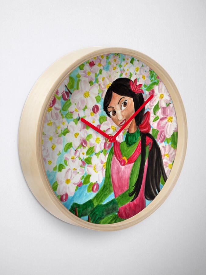 Alternate view of Princess Precious - In the Spring - Clock Clock