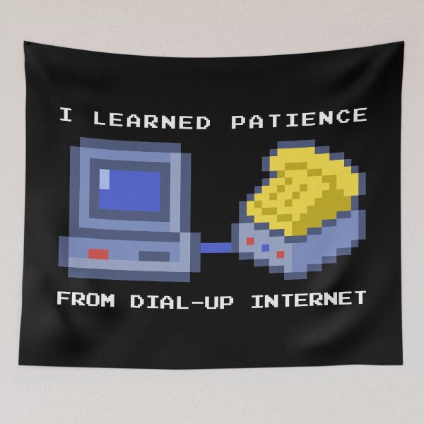Item preview, Retro Classic Dial-up Internet 56k Modem Computing Patience Joke Gift designed and sold by Maljonic.