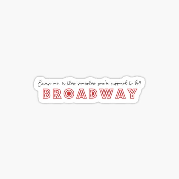 HSMTMTS Carlos Broadway Quote - Wildcat Red Sticker
