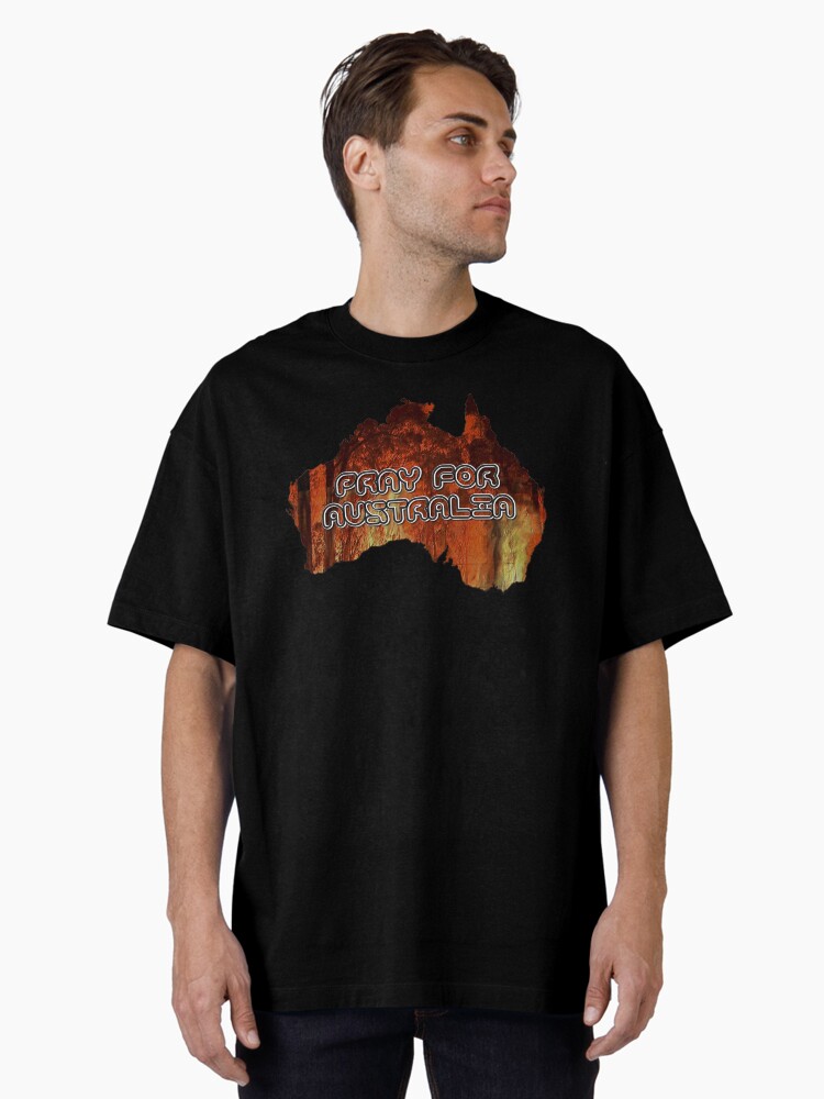Thumbnail 1 of 7, Oversized T-Shirt, Pray For Australia designed and sold by Vk91.