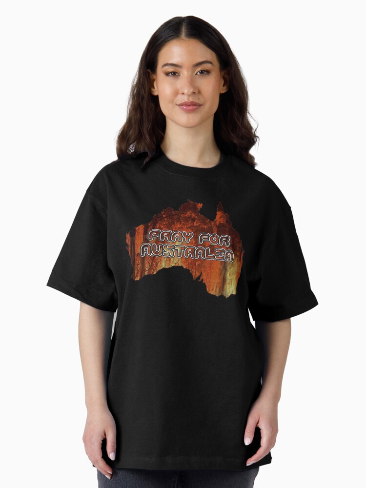Thumbnail 2 of 7, Oversized T-Shirt, Pray For Australia designed and sold by Vk91.