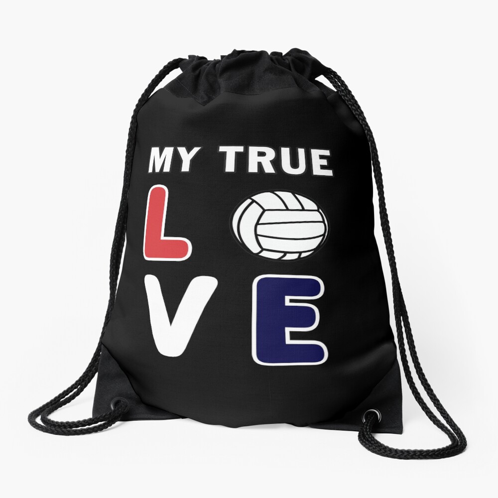 Volleyball Lover, Teen girls player funny Gift. Drawstring Bag
