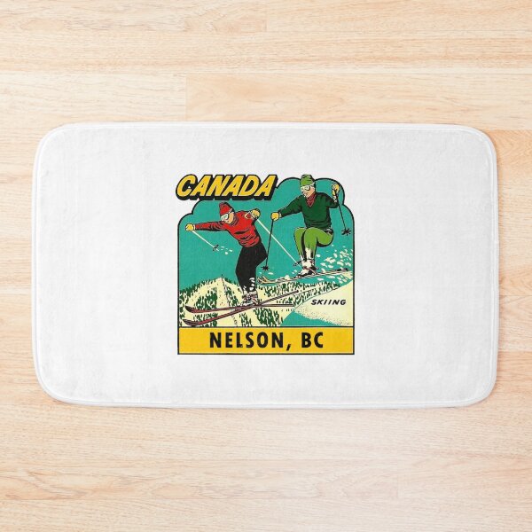 Item preview, Nelson BC Skiing Vintage Travel Decal designed and sold by hilda74.