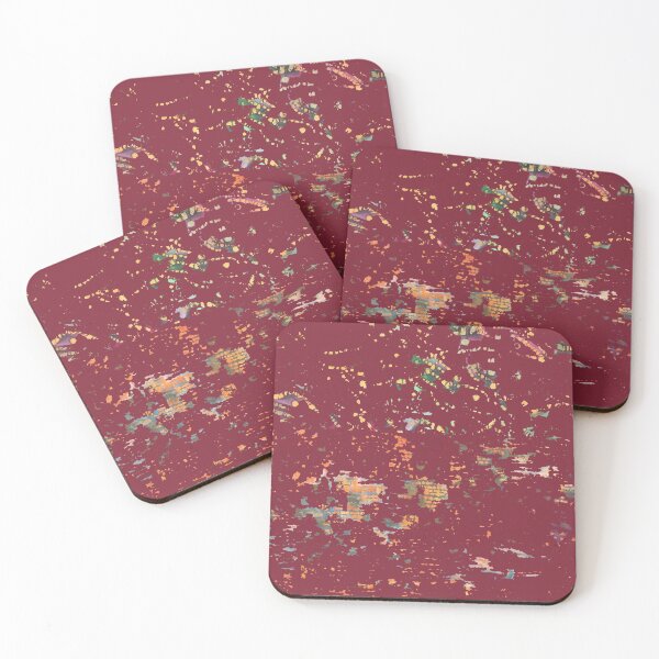 Item preview, Dark Red Bohemian Fiber Art mixed media designed and sold by djrunnels.
