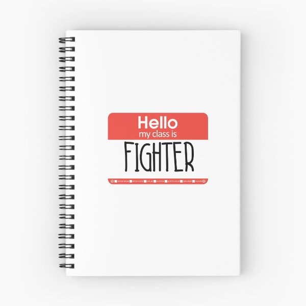 Item preview, Hello, My Class Is Fighter designed and sold by lilithiel.