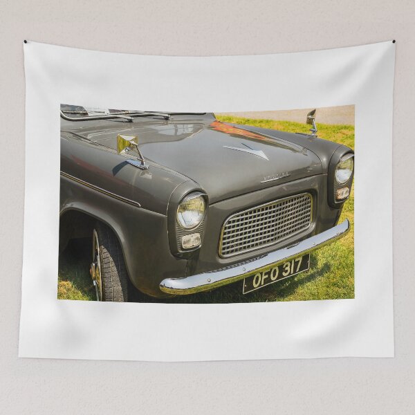 Item preview, The front of a grey 1961 Ford Popular on display at a car show designed and sold by Graham Cornall.