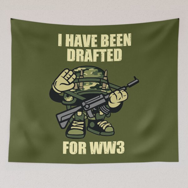 Item preview, DRAFTED FOR WW3 WORLD WAR 3 designed and sold by ReignGFX.