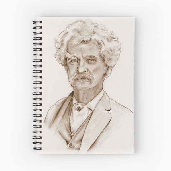 Item preview, Mark Twain, Pencil Drawing, Original Art, Old Authors, Samuel Clemens designed and sold by JoyfulWhimsy.