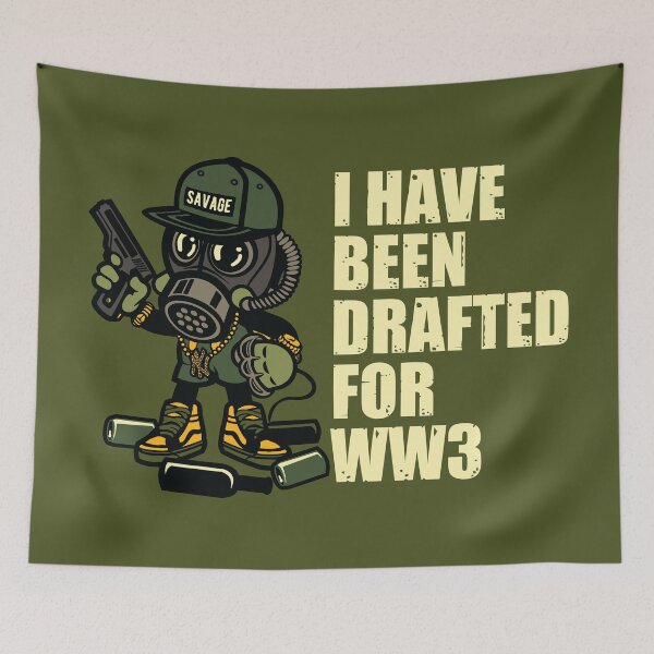 Item preview, DRAFTED FOR WORLD WAR 3 WW3 designed and sold by ReignGFX.