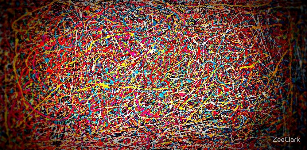 "Abstract Jackson Pollock Painting Original Art Titled 