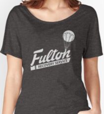 Fulton Recovery Service - White - Damaged Women's Relaxed Fit T-Shirt