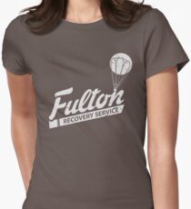 Fulton Recovery Service - White - Damaged Women's Fitted T-Shirt