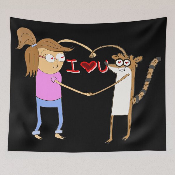 Item preview, ILU Rigby and Eileen Regular Show/Valentines Day designed and sold by kestrada2906.
