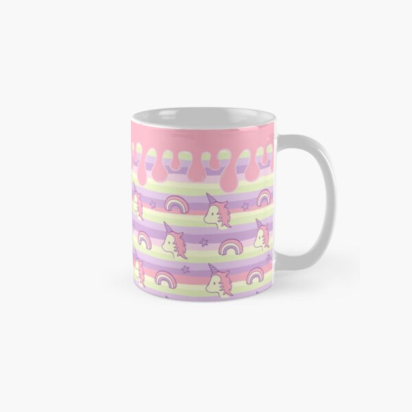 Unicorn & Rainbow pastel Yume Kei pattern Classic Mug