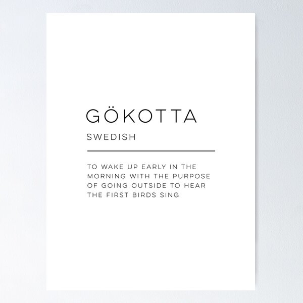 Item preview, Gökotta Definition designed and sold by wisemagpie.