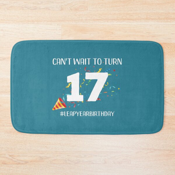 Item preview, Funny Leap Year 68th Birthday Leapling Can't Wait to Turn 17 print designed and sold by doodabobs.