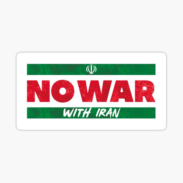 No War With Iran Sticker
