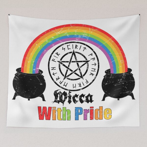 Item preview, Copy of Wicca with pride (destressed)  designed and sold by FullDungeon.