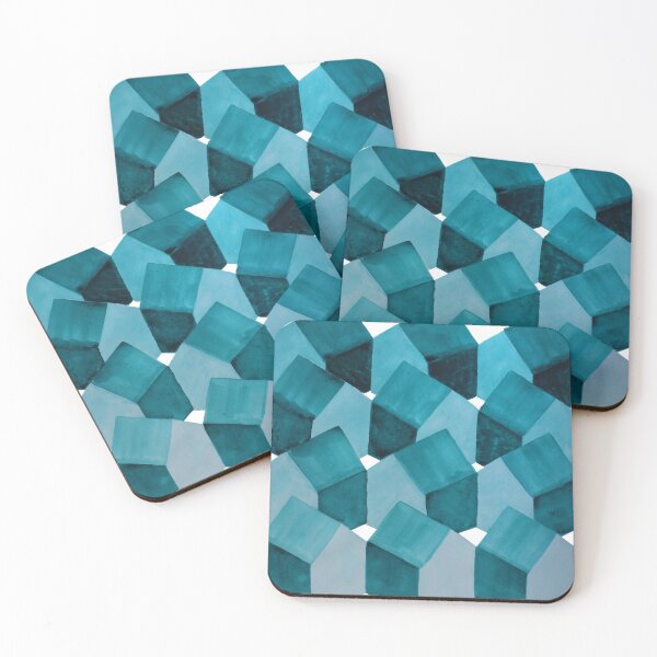 Aperçu de l'œuvre Ville turquoise dans le cadre créée et vendue par gomezcarreras.